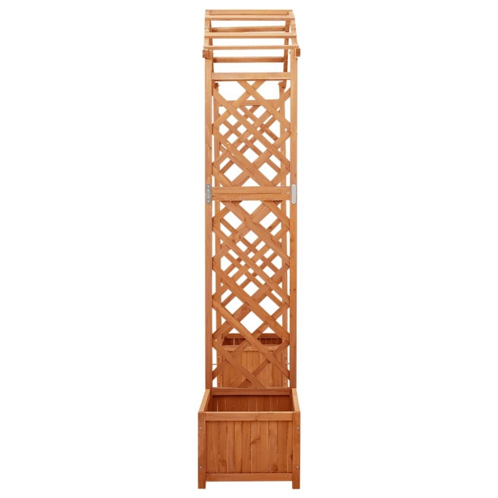 Pergola Bois Pin Massif Avec Jardinières 175x204 Cm - Arche Jardin Décoration | VidaXL