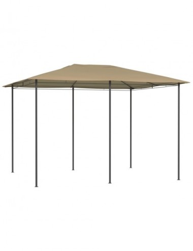 Tonnelle 3x4 m - Divio - Toile taupe - Pergola avec rideaux tente de jardin  barnum chapiteau réception - Mobilier de Jardin - Achat & prix