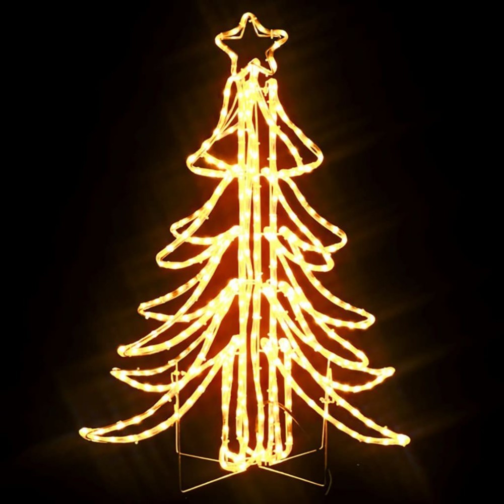 Sapin de Noël Artificiel 53cm avec 8 LED Blanc Chaud à Piles –