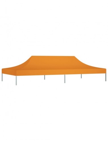 Toit de tente de réception 6x3 m Orange 270 g/m²