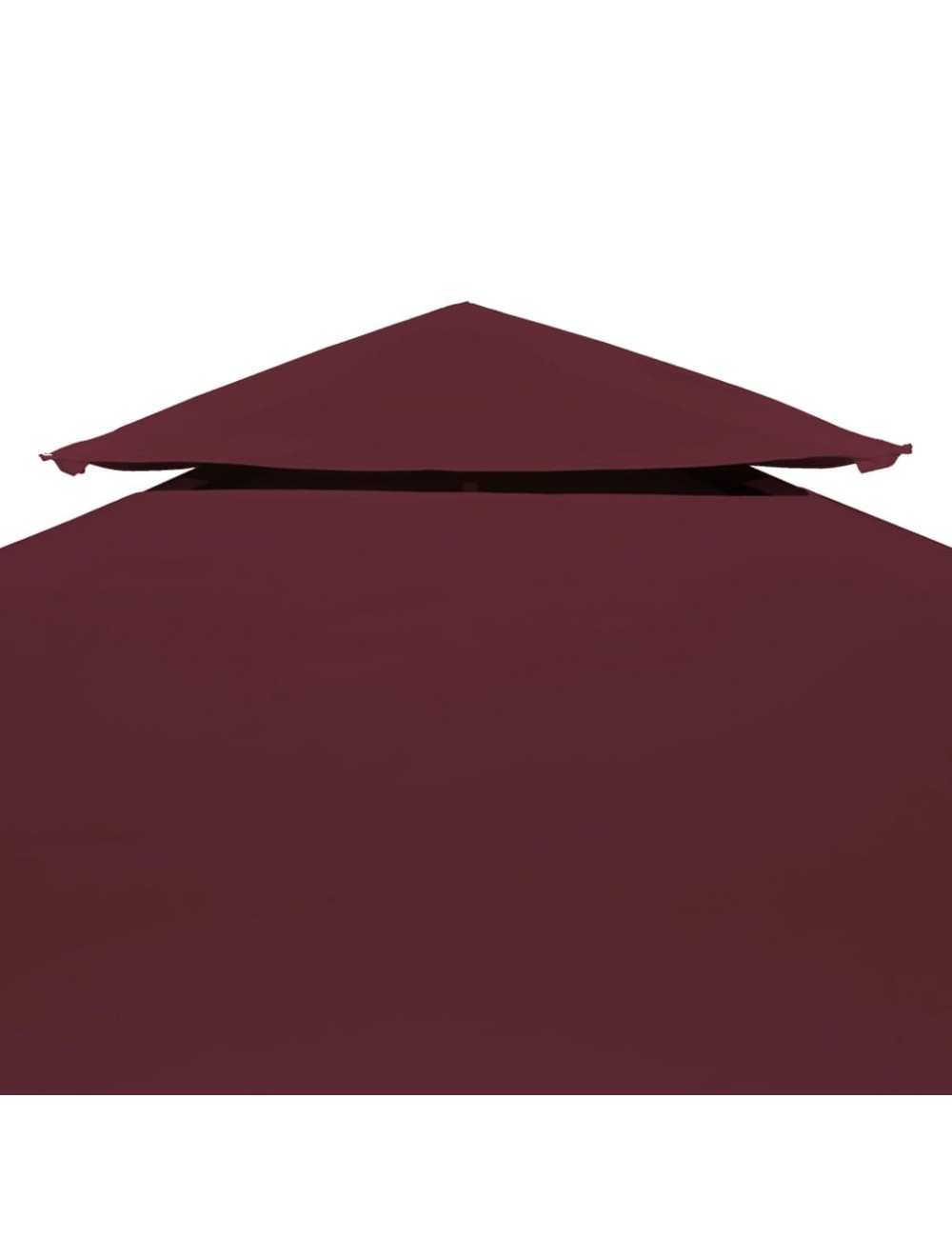 Toile De Belvédère 3x3m Orange - 310 G/m² Polyester PVC - Résistante à L'Eau & UV