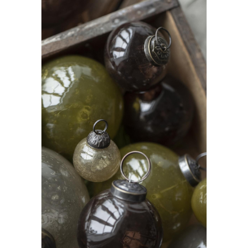 Set De 2x Boules De Noël En Verre Transparent Avec Oiseau 9 Cm - Décorations Pour