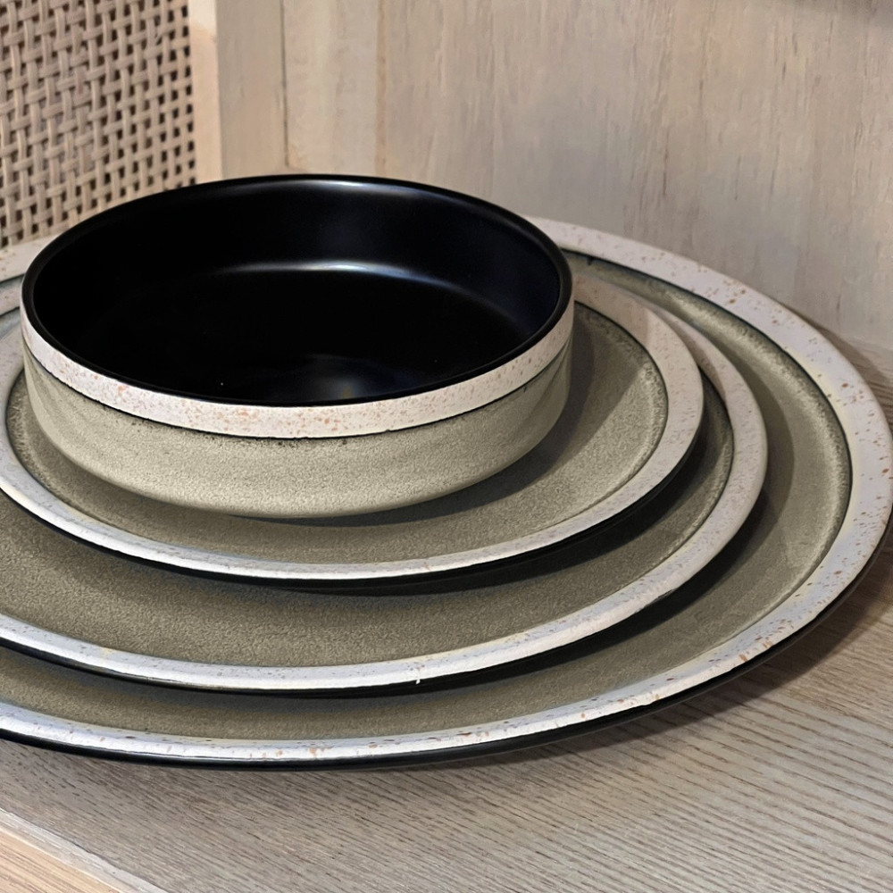 Assiette à Soupe En Grès Thomas Nature - Couleur Sable, 23 Cm, Neuve, Fabrication Allemagne