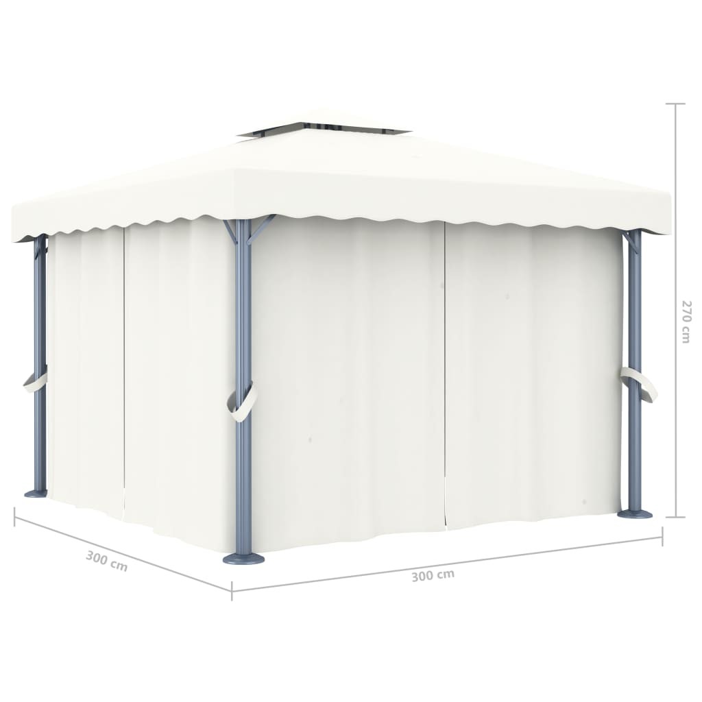 Maison Exclusive - Toit de tente de réception 3 x 3 m Crème