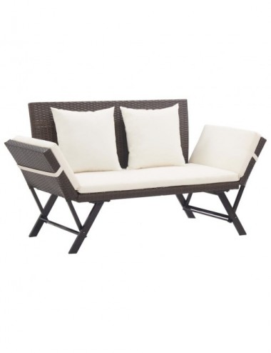 Festnight Banc de Rangement avec Coussin Banc d'extérieur pour Jardin,  Patio, Terrasse ou Cour 170 cm Bois d'acacia Solide : : Jardin