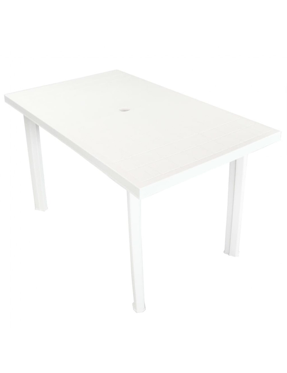 Table de jardin Blanc 126 x 76 x 72 cm Plastique