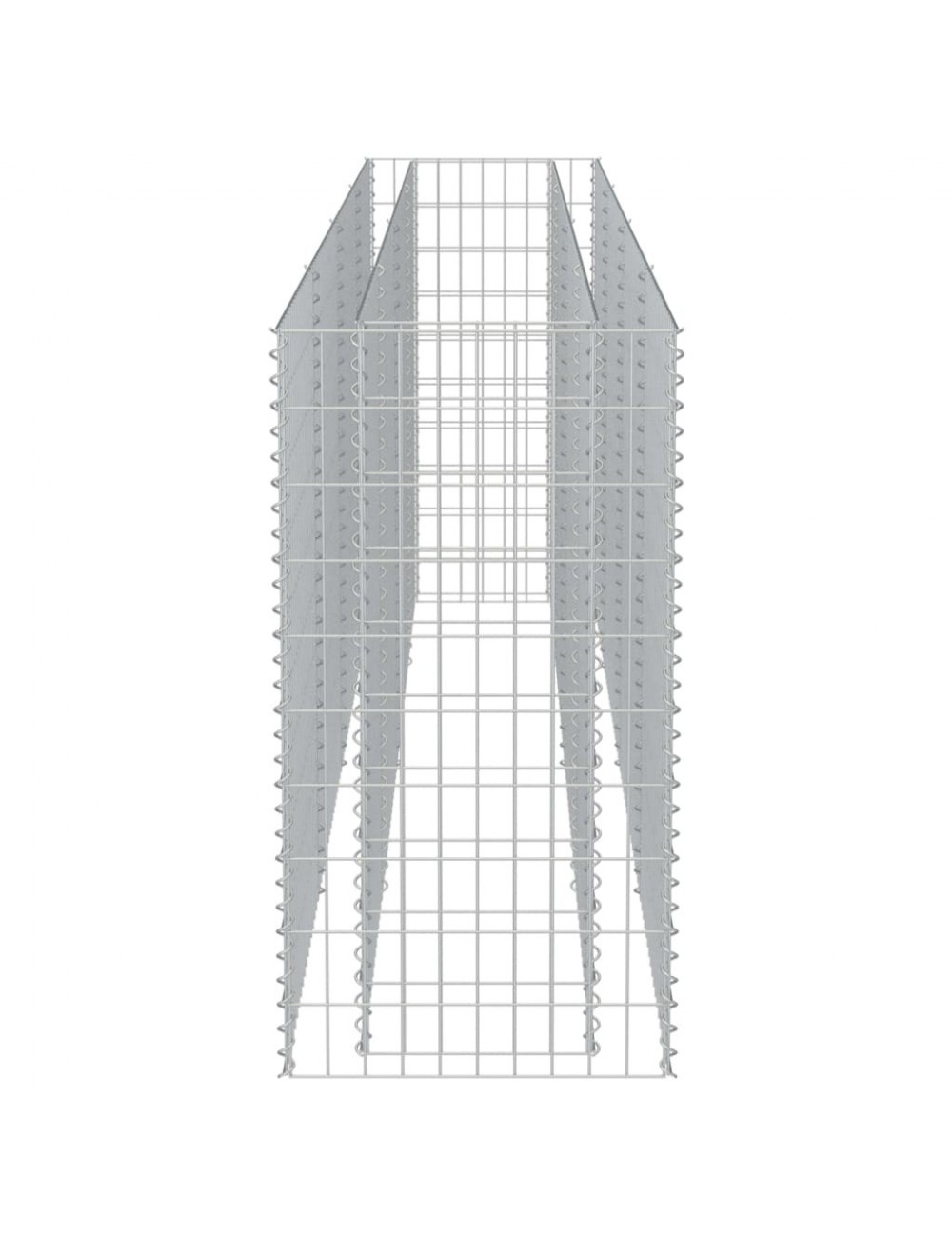 Jardinière Surélevée Gabion VidaXL 40x40x40 Cm - Fil Acier Galvanisé - Pour Plantes Et Pierres - Extérieur
