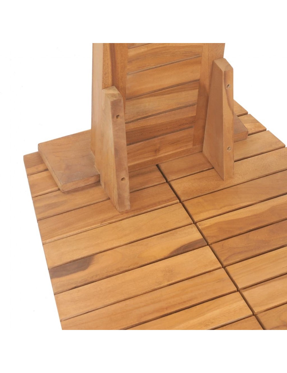 Douche de jardin Teck massif 70 x 75 x 204 cm