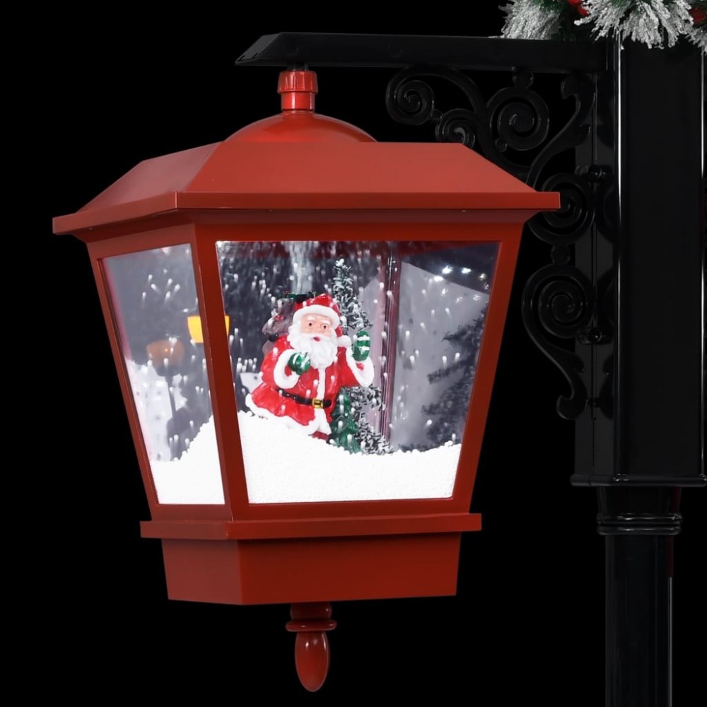 Lampadaire De Noël 180 Cm Avec Neige Tombante Et Musique - Décoration Intérieure Lumineuse - Père Noël Inclus