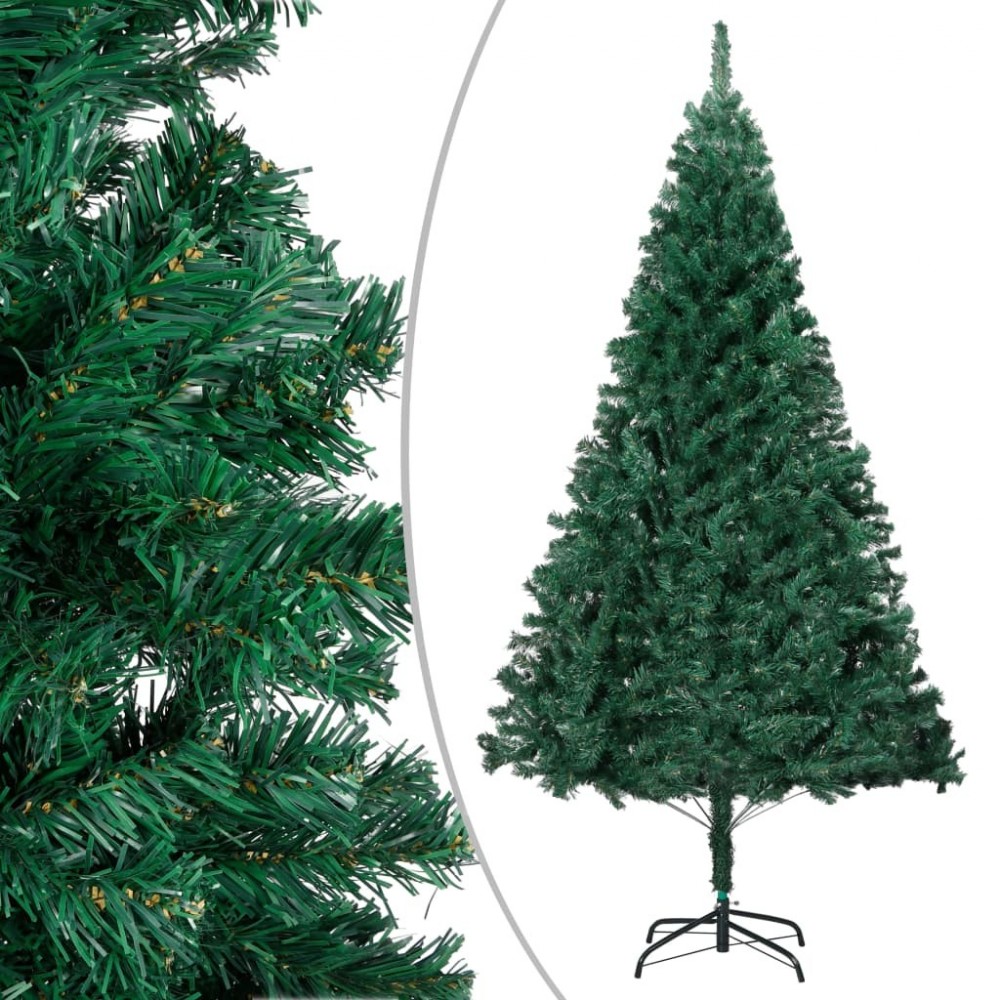 Sapin de Noël artificiel en PVC de couleur Vert  Jardinao
