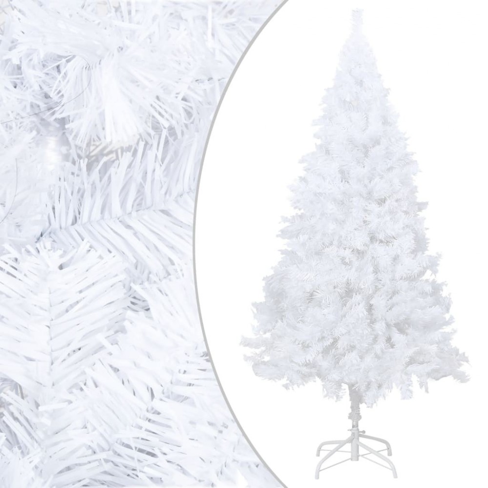 Sapin de Noël artificiel en PVC de couleur Blanc Jardinao