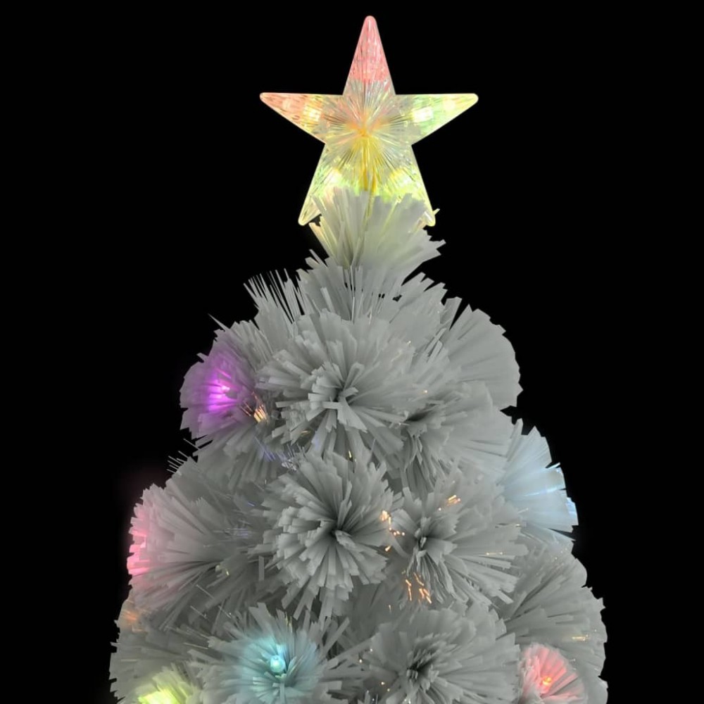 Sapin de Noël artificiel Lumineux en PVC de couleur Blanc Jardinao