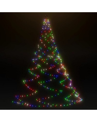 Sapin de Noël Métallique lumineux en Métal de couleur Multicolore
