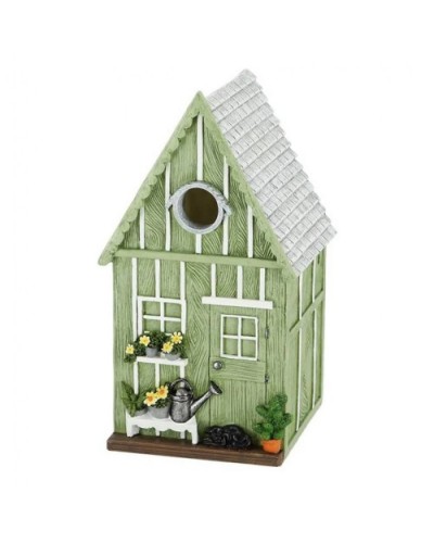 zootop Nichoir à Oiseaux, Nichoir à Oiseaux Suspendu pour Extérieur  Décoratif Nichoir en Résine pour Jardin Cour Balcon Jardin Maisons de  Campagne Nid d'oiseau pour Petits Oiseaux Pinsons : : Jardin